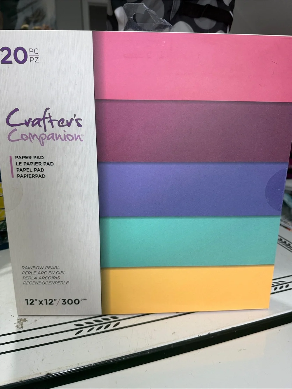 Crafters Companion Rainbow Pearl Paper Pad